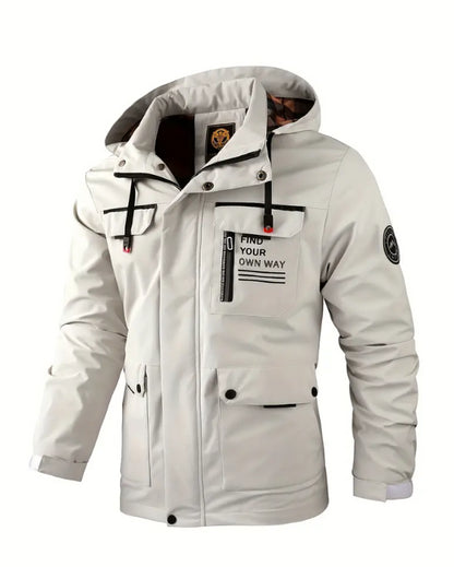 🔥【M~4XL】Chaqueta de montañismo al aire libre impermeable y a prueba de viento para hombre