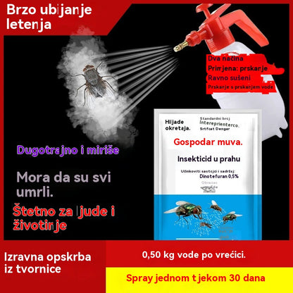 🦟Posebno dizajniran za ubijanje komaraca i muha na farmama, jedno pakiranje ubija buhe/skakavce/žohare/muhe/komarce!