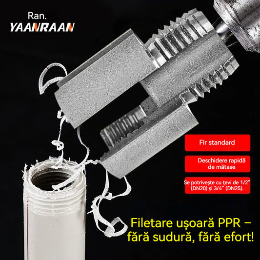 🔥✨【Set 2 bucăți – pentru țevi de 1/2” (DN20) și 3/4” (DN25)】🔩 Filetare ușoară PPR – fără sudură, fără efort! x