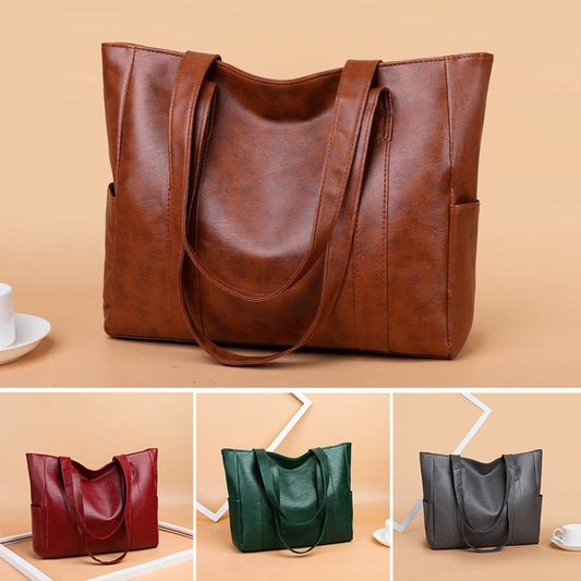 👜 Nová módní dámská kabelka z měkké kůže přes rameno✨Ležérní s velkou kapacitou✨