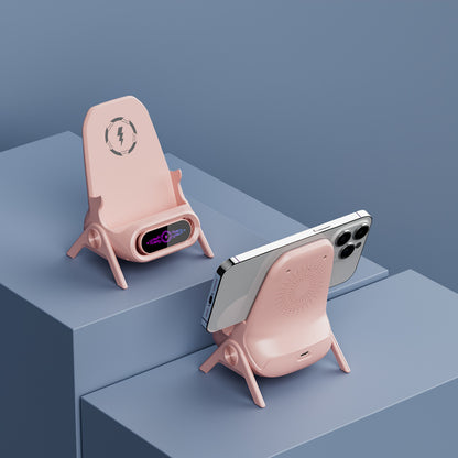 📱Încărcător wireless creativ 2025, suport pentru telefon mobil, scaun vertical mic, suport pentru telefon leneș, suport pentru dramă TV