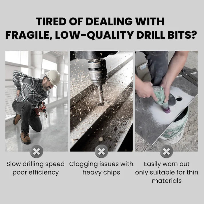 🔥Καυτές εκπτώσεις 2025🔥🧰Σετ εκκεντρικού τρυπανιού 4 φλάουτων υψηλής αντοχής