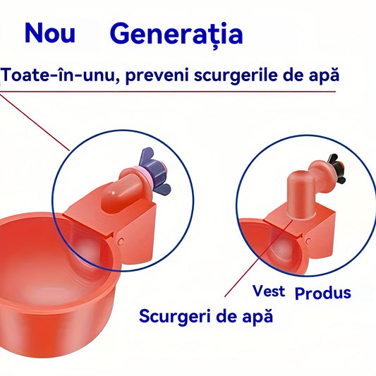 🔥🐔【Cumpărați 10 și primiți 10 gratuit】【20 buc】Bol de băut automat pentru păsări de curte