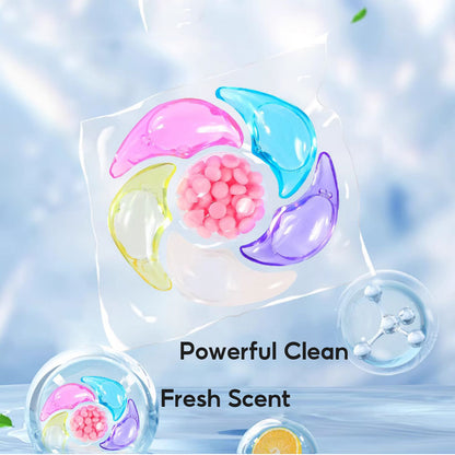 ✨👚【60 bucăți】✨ Găleată foarte mare 6 în 1 mărgele parfumate pentru rufe pentru a îndepărta petele și a lăsa parfum, netezi și elimina acarienii și bacteriile
