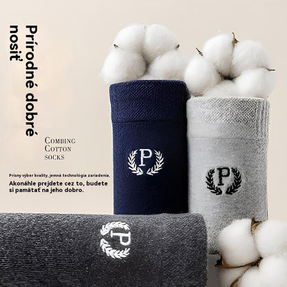 【50% OFF】😍🧦【10 párov】2025 nových pánskych bavlnených dezodorantových ponožiek absorbujúcich pot