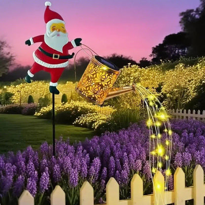 🎅🎄Luz solar de jardín de Papá Noel✨